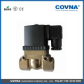 Latón de alta presión agua aceite gas de aire 2 vías válvula solenoide 220v